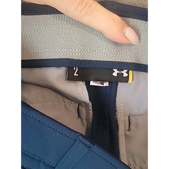 Under Armour Women’s Size 2 Blue Fitted Links Golf Pants EUC Waist 26" - Picture 5 of 10